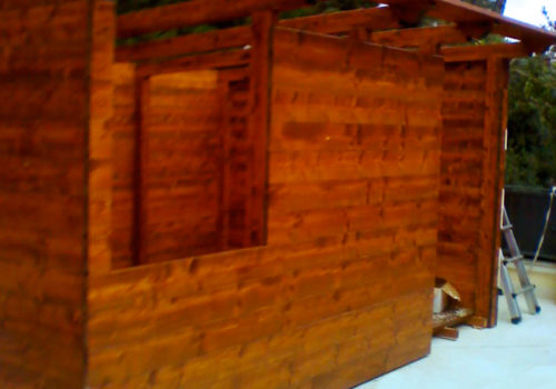 Casetta in legno da giardino